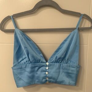 Blue Cropped Top